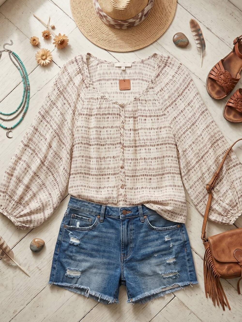 Anthro Blu Pepper Boho Festival Top